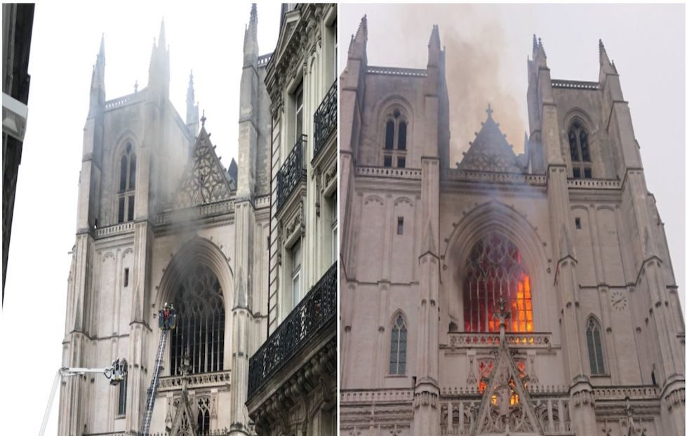 Incendie dans la Cathédrale de Nantes, le suspect de nationalité rwandaise passe aux aveux