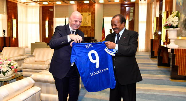 Le  Président de la FIFA Gianni Infantino invite les acteurs du football camerounais à taire leurs querelles