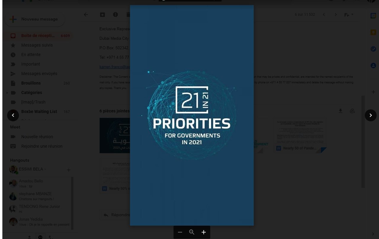 Rapport du Sommet mondial des gouvernements : Les 21 priorités de 2021