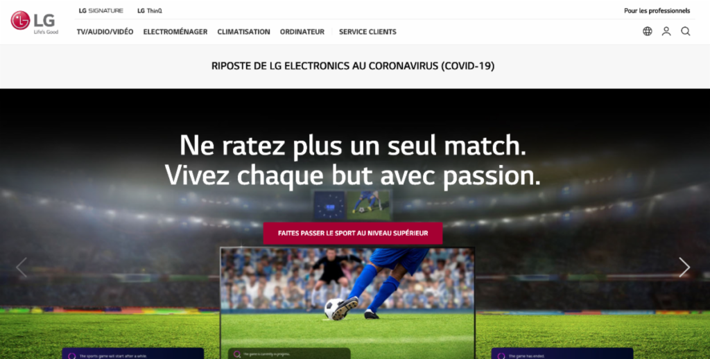 LG Afrique lance son site internet en Français