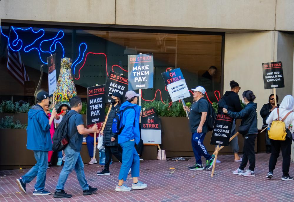 Etats-Unis : grève des travailleurs de l’hôtellerie