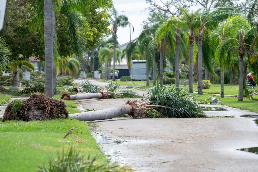 Passage de l’ouragan Milton à Tampa, en Floride, aux Etats-Unis