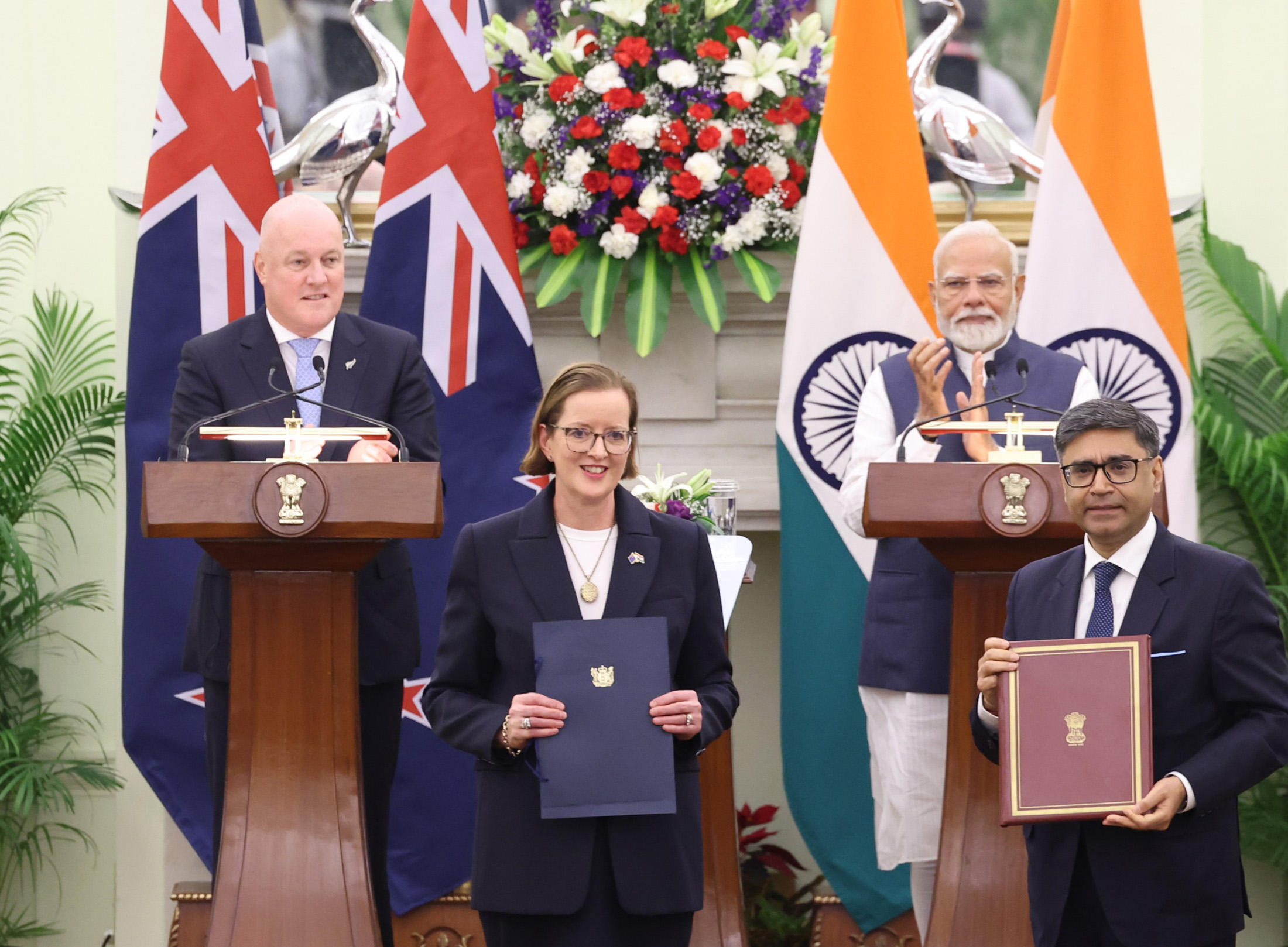 Inde – Nouvelle-Zélande : Narendra Modi et Christopher Luxon signent un accord de défense